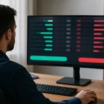 Markasız işlem ekranında piyasa ve limit emir seçeneklerini karşılaştıran bireysel yatırımcı
